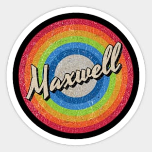 Vintage Style circle - Maxwell Sticker